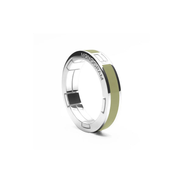 Anello Monogram Mono - Moss
