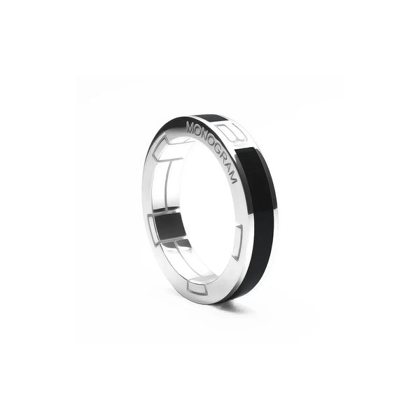Anello Monogram Mono - Onix Black