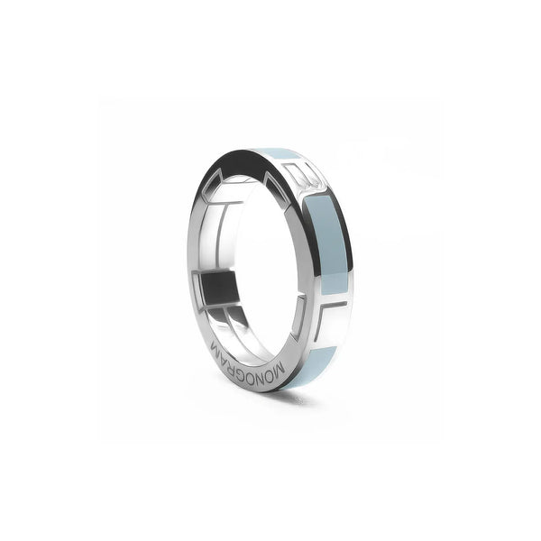 Anello Monogram Multi - Light Blue