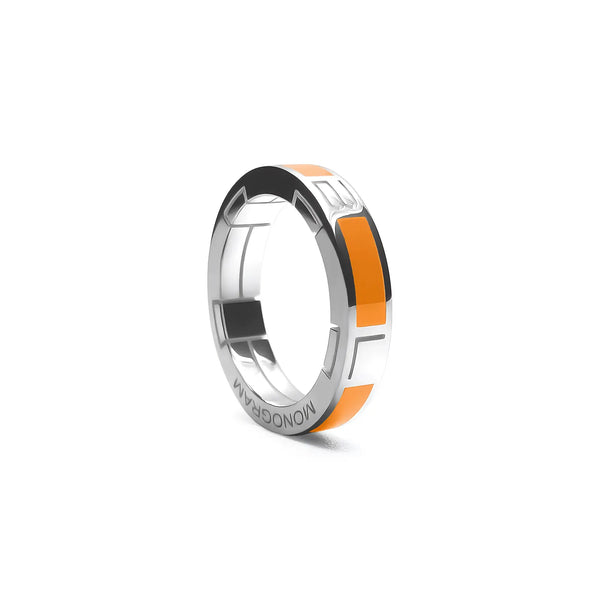 Anello Monogram Multi - Oriental Orange