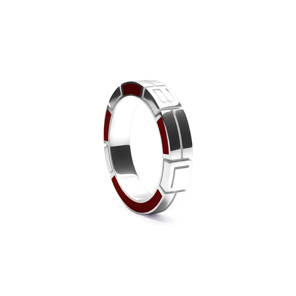 Anello Monogram Verso - Burgundy