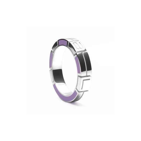 Anello Monogram Verso - Lavender