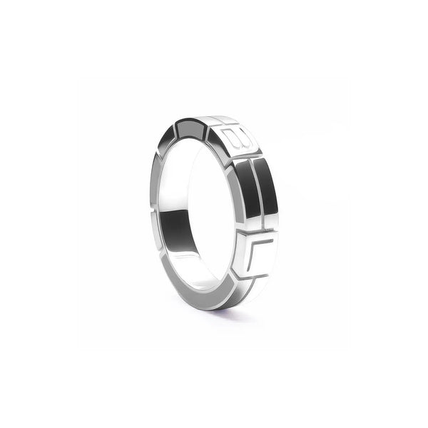 Anello Monogram Verso - Platin Grey