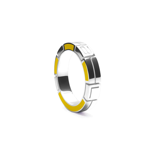 Anello Monogram Verso - Yellow
