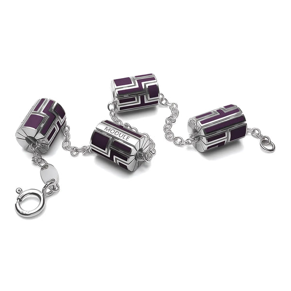 Bracciale Module - Aubergine