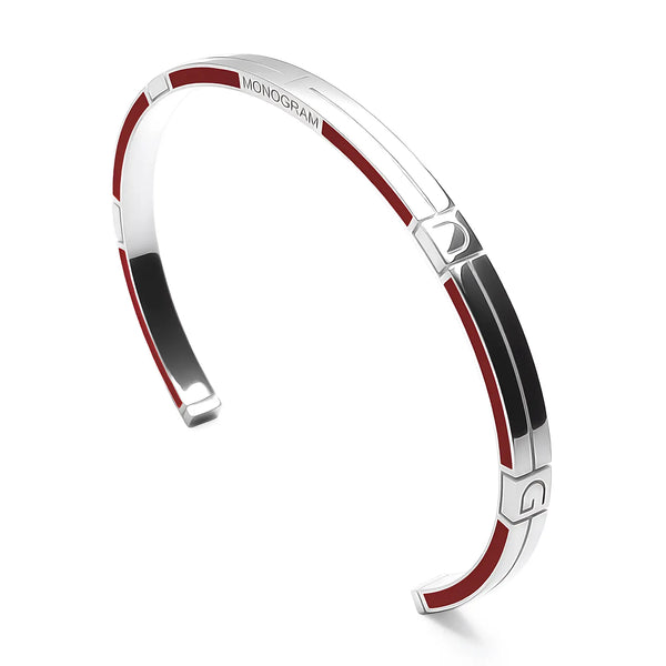 Bracciale Monogram Verso - Burgundy