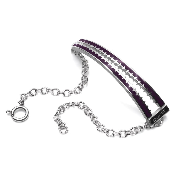 Bracciale Zip - Aubergine
