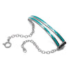 Bracciale Zip - Cyan