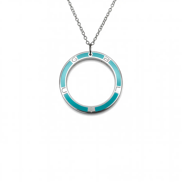 Ciondolo Monogram Multi - Cyan