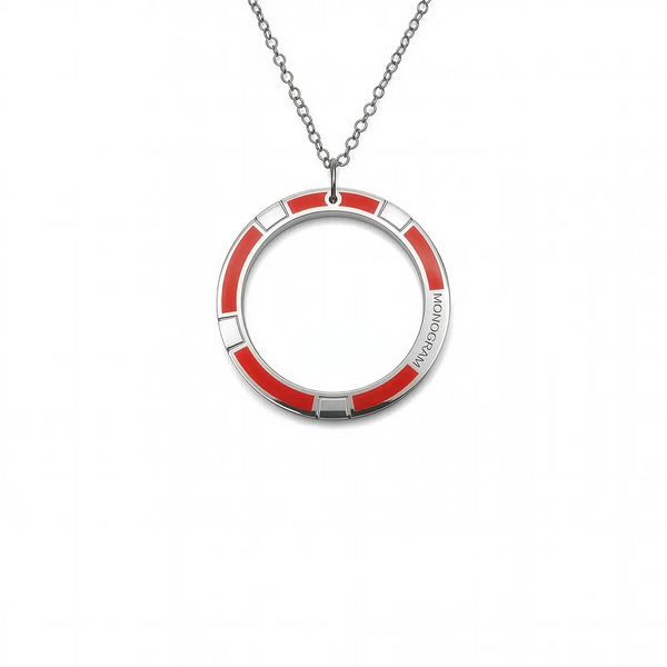 Ciondolo Monogram Verso - Coral