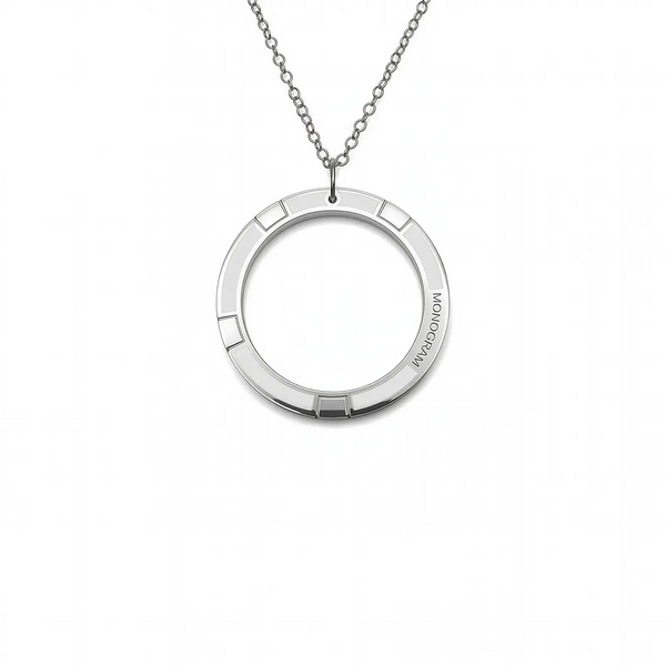 Ciondolo Monogram Verso - Deep White