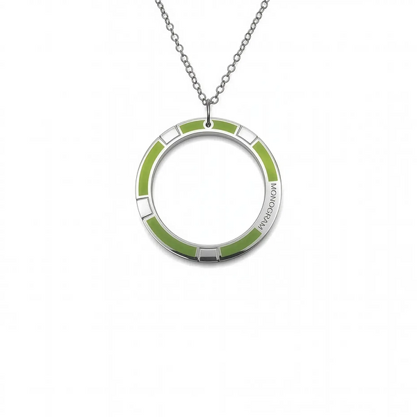 Ciondolo Monogram Verso - Kiwi