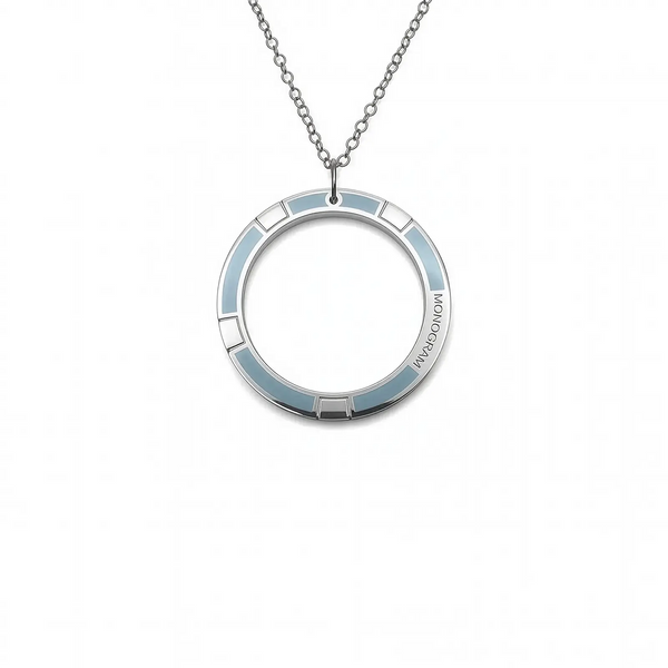 Ciondolo Monogram Verso - Light Blue