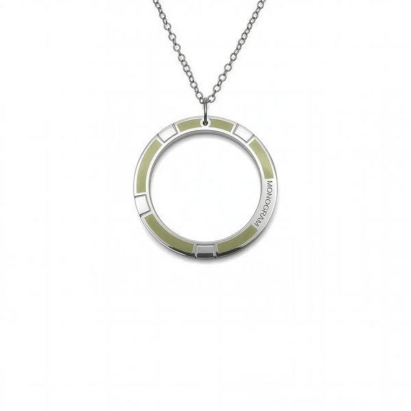 Ciondolo Monogram Verso - Moss