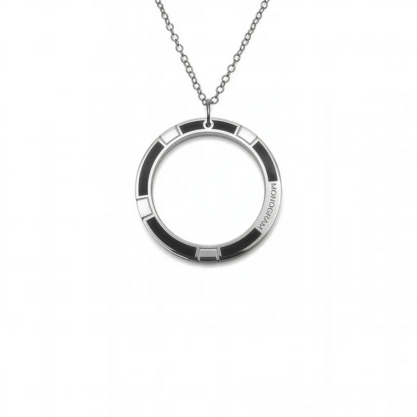 Ciondolo Monogram Verso - Onix Black