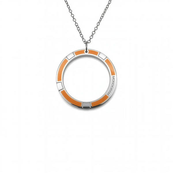 Ciondolo Monogram Verso - Oriental Orange