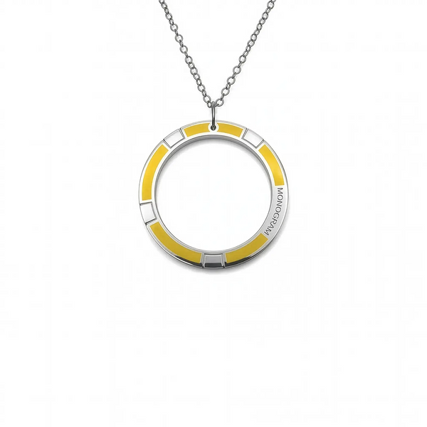 Ciondolo Monogram Verso - Yellow