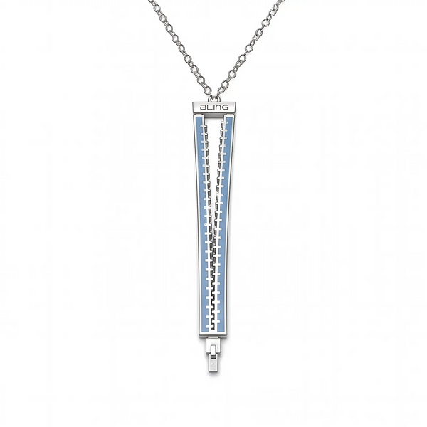 Ciondolo Zip - Columbia Blue