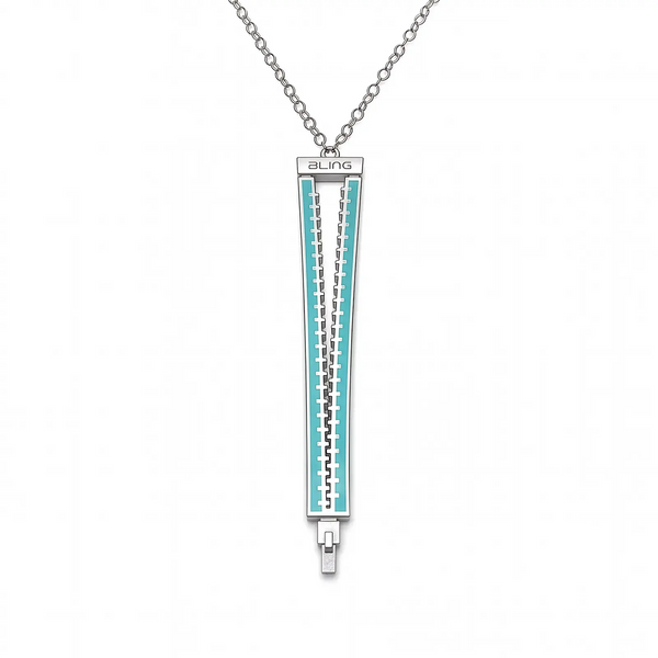 Ciondolo Zip - Cyan
