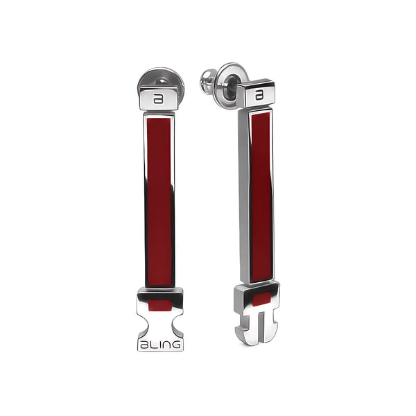 Orecchini Buckle - Burgundy