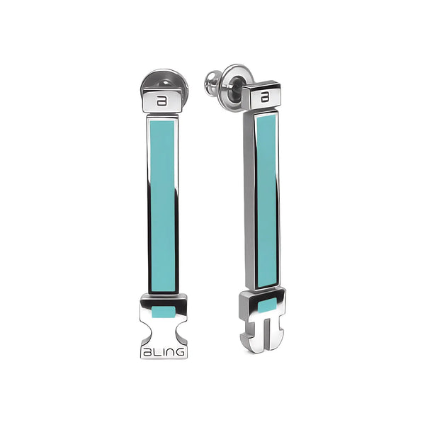 Orecchini Buckle - Cyan