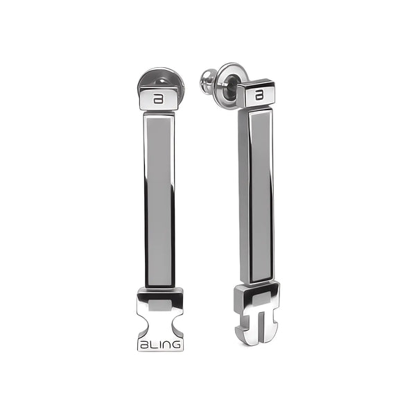 Orecchini Buckle - Platin Grey