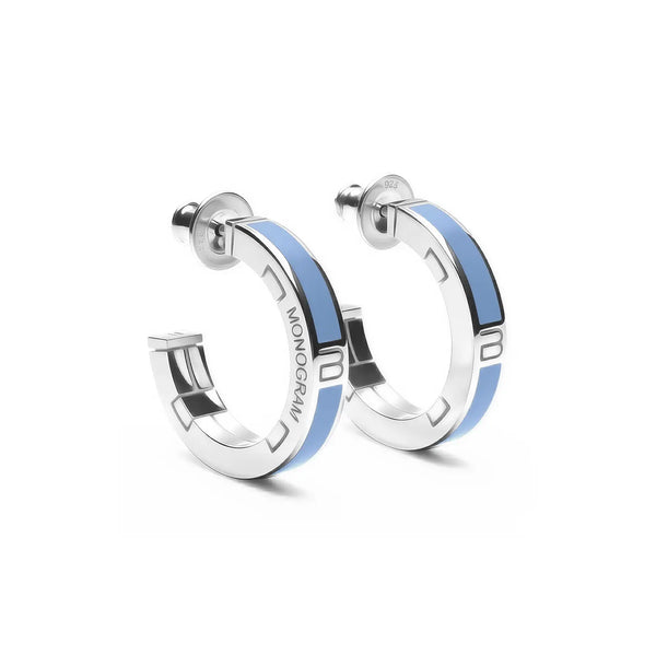 Orecchini Monogram Mono - Columbia Blue