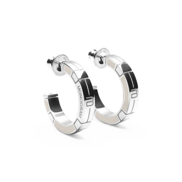 Orecchini Monogram Verso - Beige