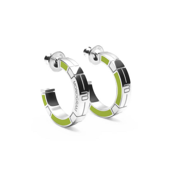 Orecchini Monogram Verso - Kiwi