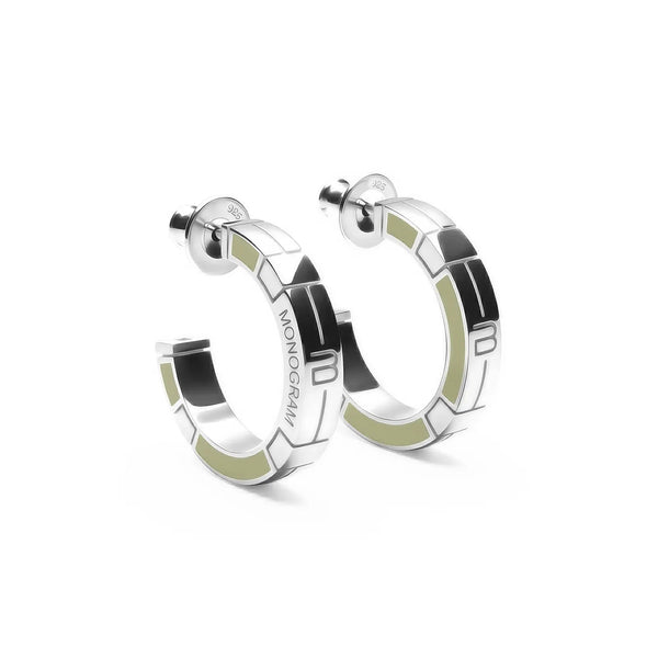 Orecchini Monogram Verso - Moss