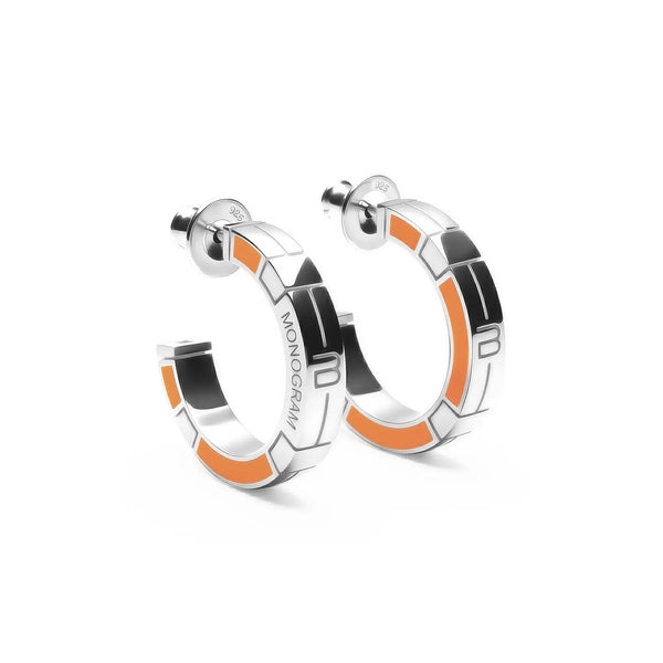 Orecchini Monogram Verso - Oriental Orange