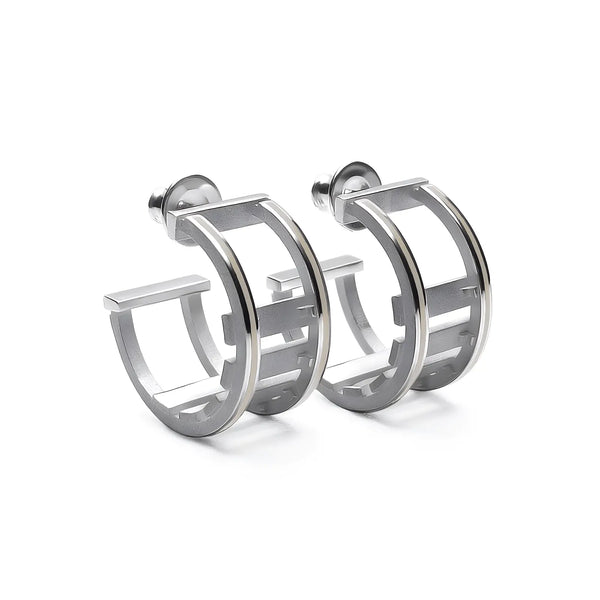 Orecchini Rail - Beige