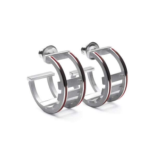 Orecchini Rail - Burgundy