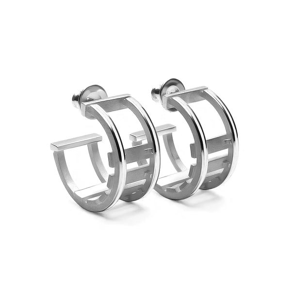 Orecchini Rail - Deep White