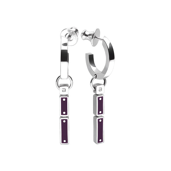 Orecchini Xilo - Aubergine