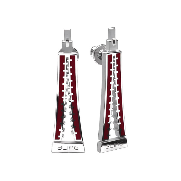 Orecchini Zip - Burgundy