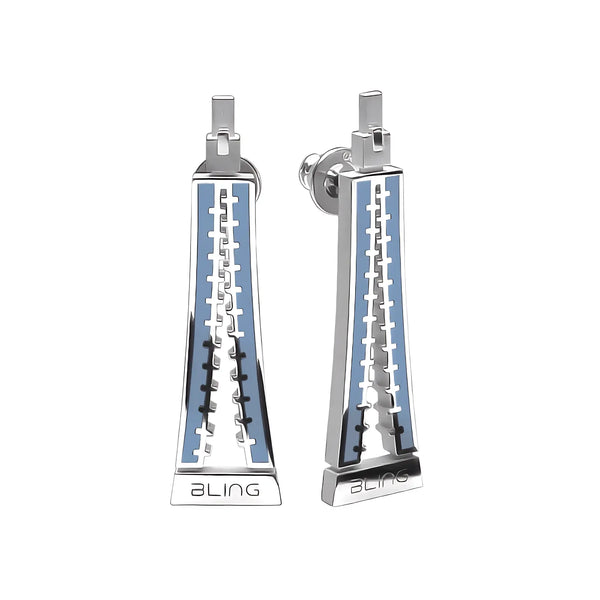 Orecchini Zip - Columbia Blue