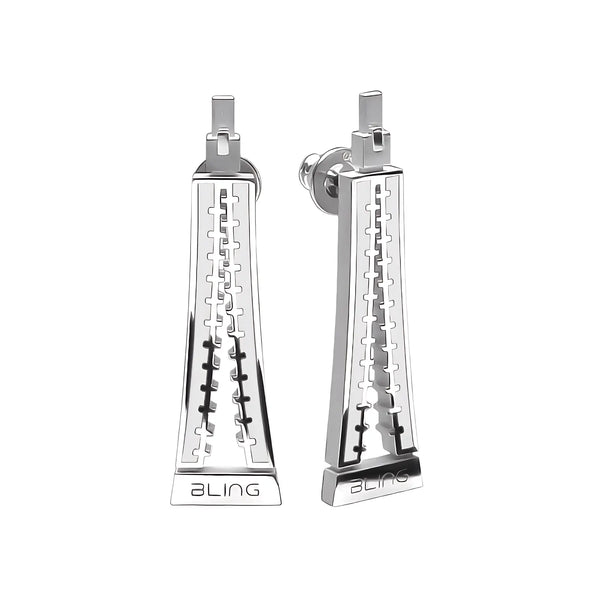 Orecchini Zip - Deep White