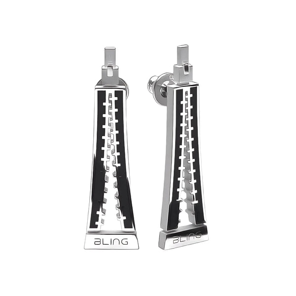 Orecchini Zip - Onix Black