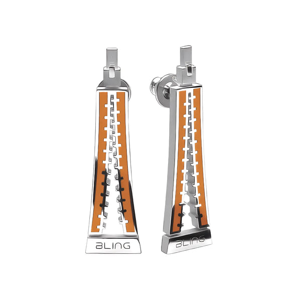 Orecchini Zip - Oriental Orange