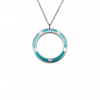 Ciondolo Monogram Multi - Cyan