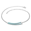 Collana Zip - Cyan