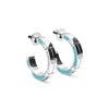 Orecchini Monogram Verso - Cyan